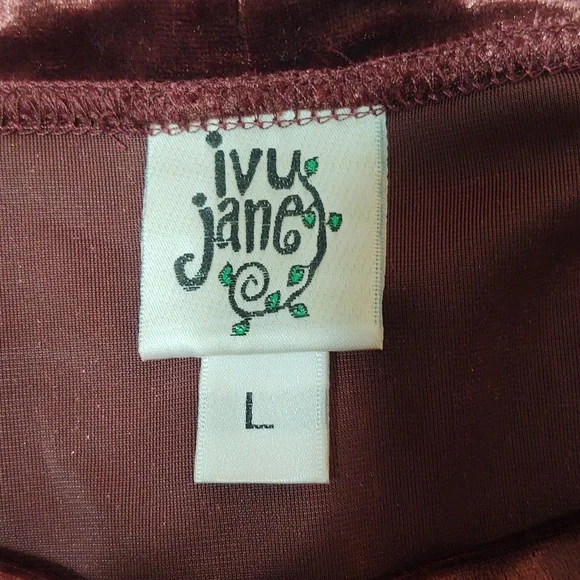 Ivy Jane Velvet and Chiffon Women's Top size L - Picture 9 of 10